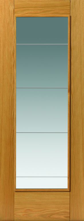 JB Kind Oak Medina Glazed door